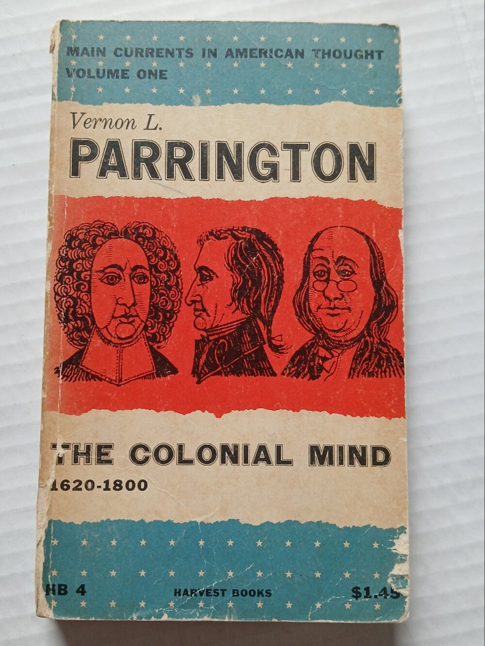 Vernon L. Parrington The Colonial Mind Paperback Vol. I Harcott Bruce & Co.
